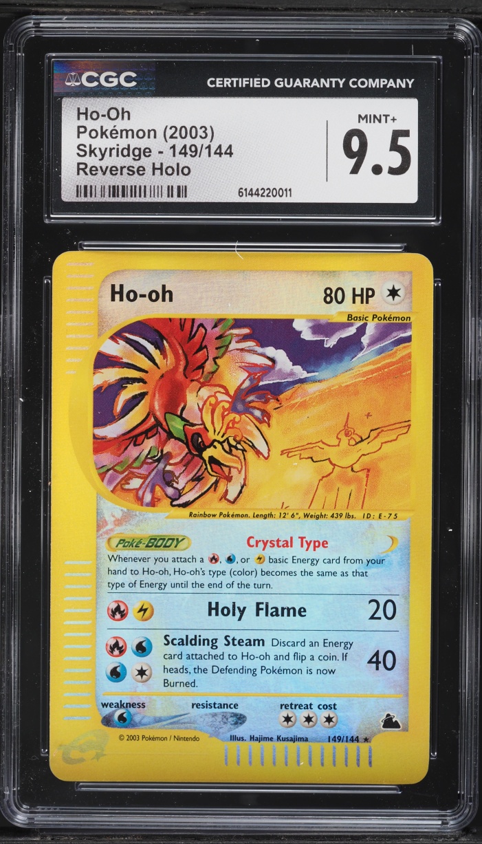 2003 Pokemon Skyridge Reverse Holo Ho-Oh #149 CGC 9.5 MINT+