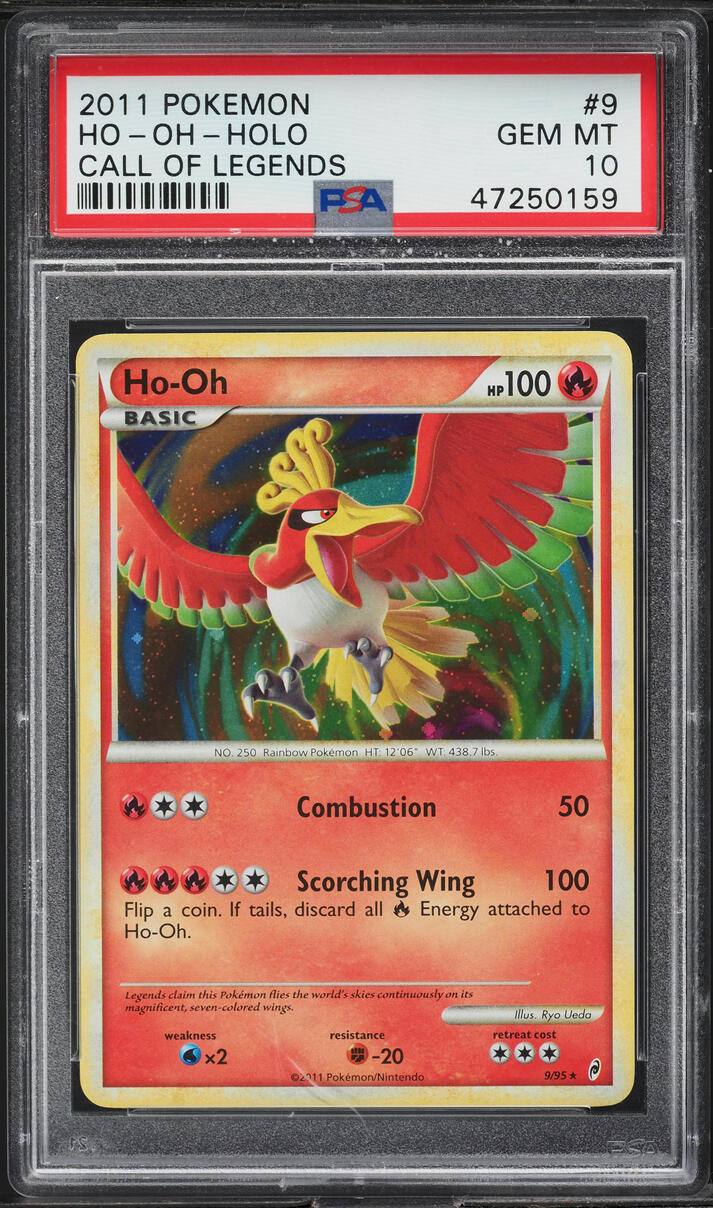 2011 Pokemon Call Of Legends Holo Ho-Oh #9 PSA 10 GEM MINT