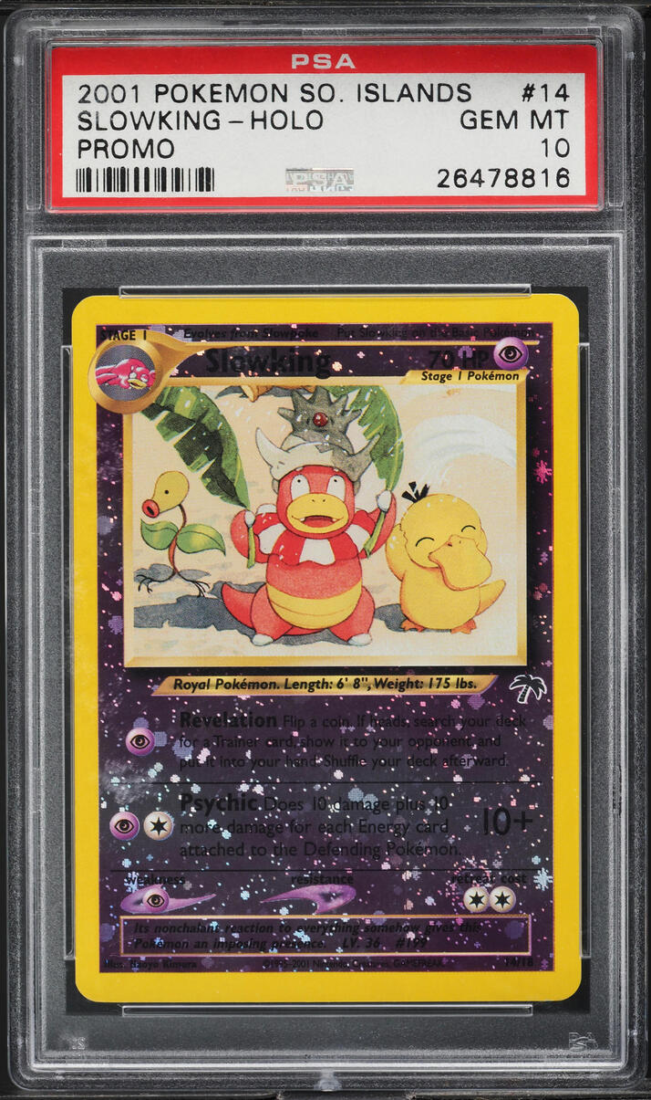2001 Pokemon Southern Islands Promo Holo Slowking #14 PSA 10 GEM MINT
