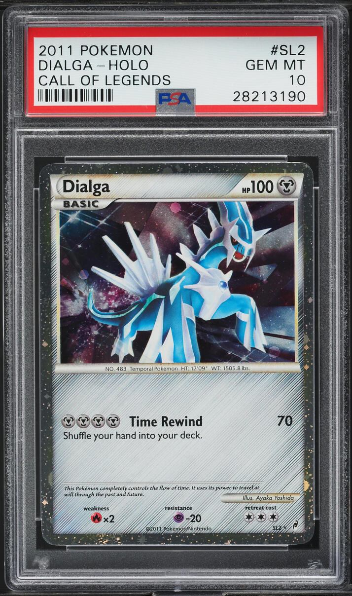 2011 Pokemon Call Of Legends Holo Dialga #SL2 PSA 10 GEM MINT