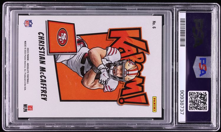 2023 Absolute Kaboom! Horizontal Christian McCaffrey #6 PSA 10 GEM MINT