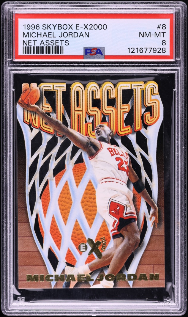 1996 Skybox E-X2000 Net Assets Michael Jordan #8 PSA 8 NM-MT