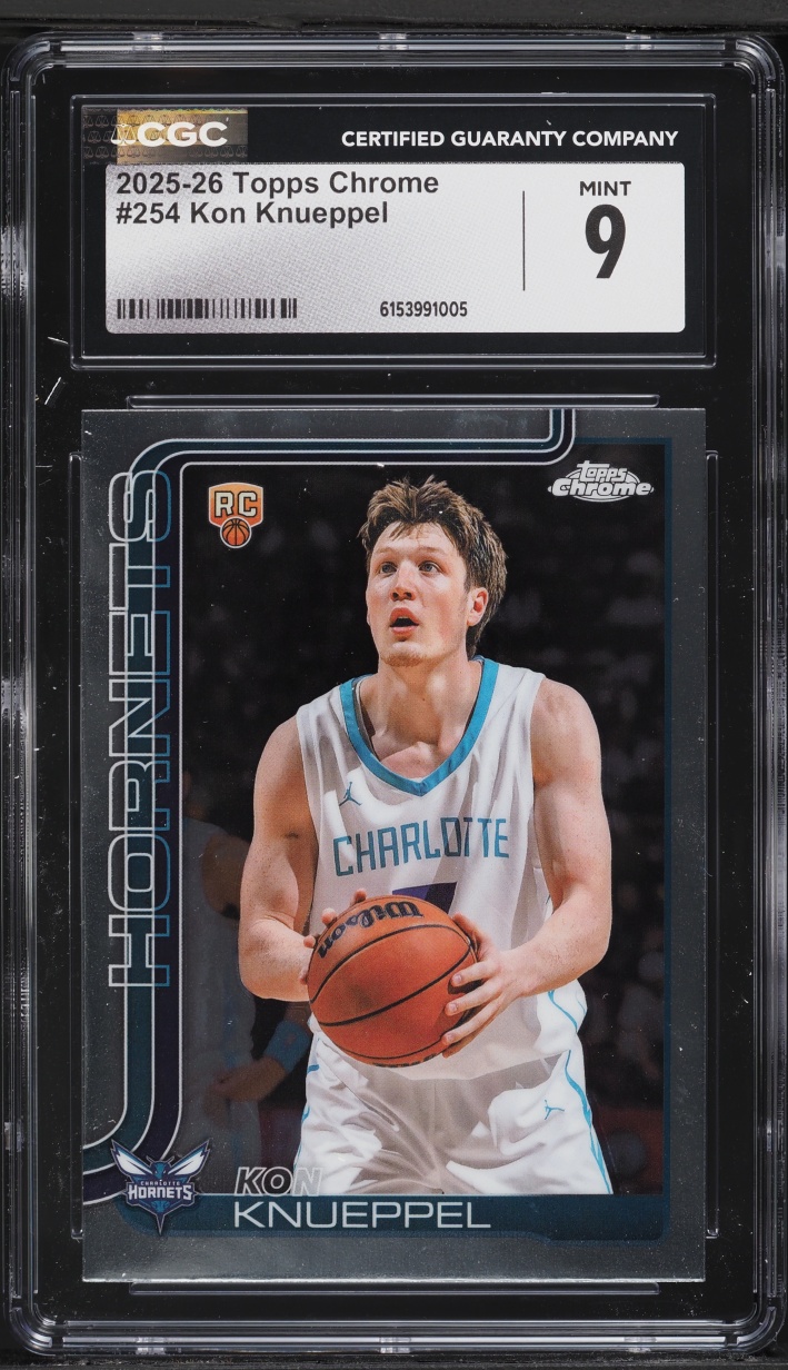 2025 Topps Chrome Kon Knueppel ROOKIE #254 CGC 9 MINT