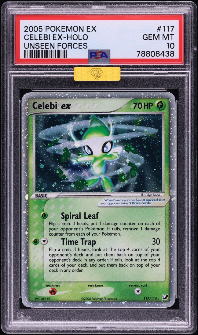 2005 Pokemon EX Unseen Forces Holo Celebi ex #117 MBA PSA 10 GEM MINT