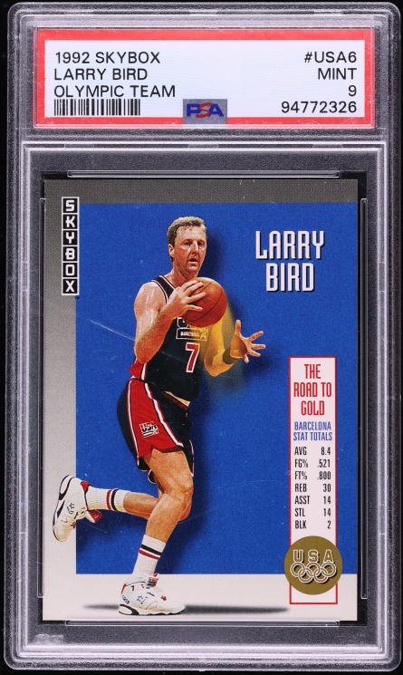 1992 Skybox Olympic Team Larry Bird #USA6 PSA 9 MINT