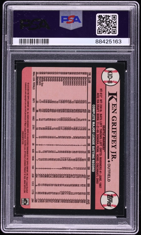 2024 Topps Celebration Of The Kid Ken Griffey Jr. #KID8 PSA 9 MINT