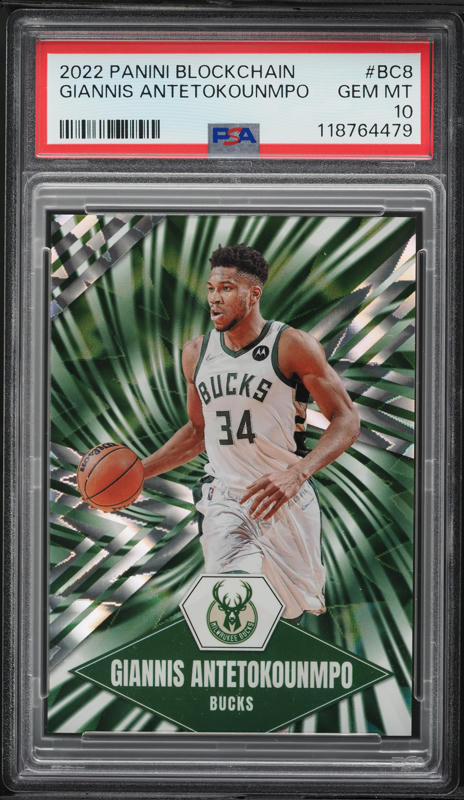 2024 Panini One And One Downtown Giannis Antetokounmpo #8 PSA 10