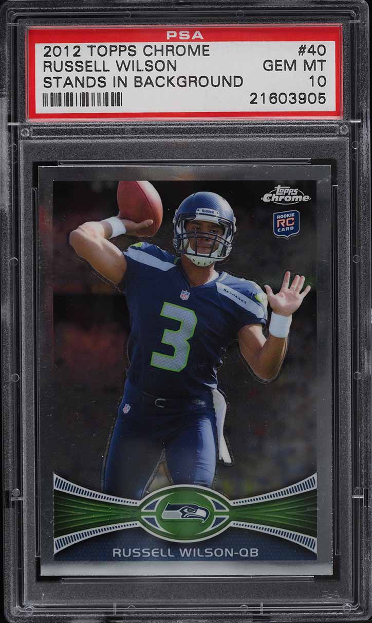 2012 Topps Chrome Russell Wilson ROOKIE #40 PSA 10 GEM MINT