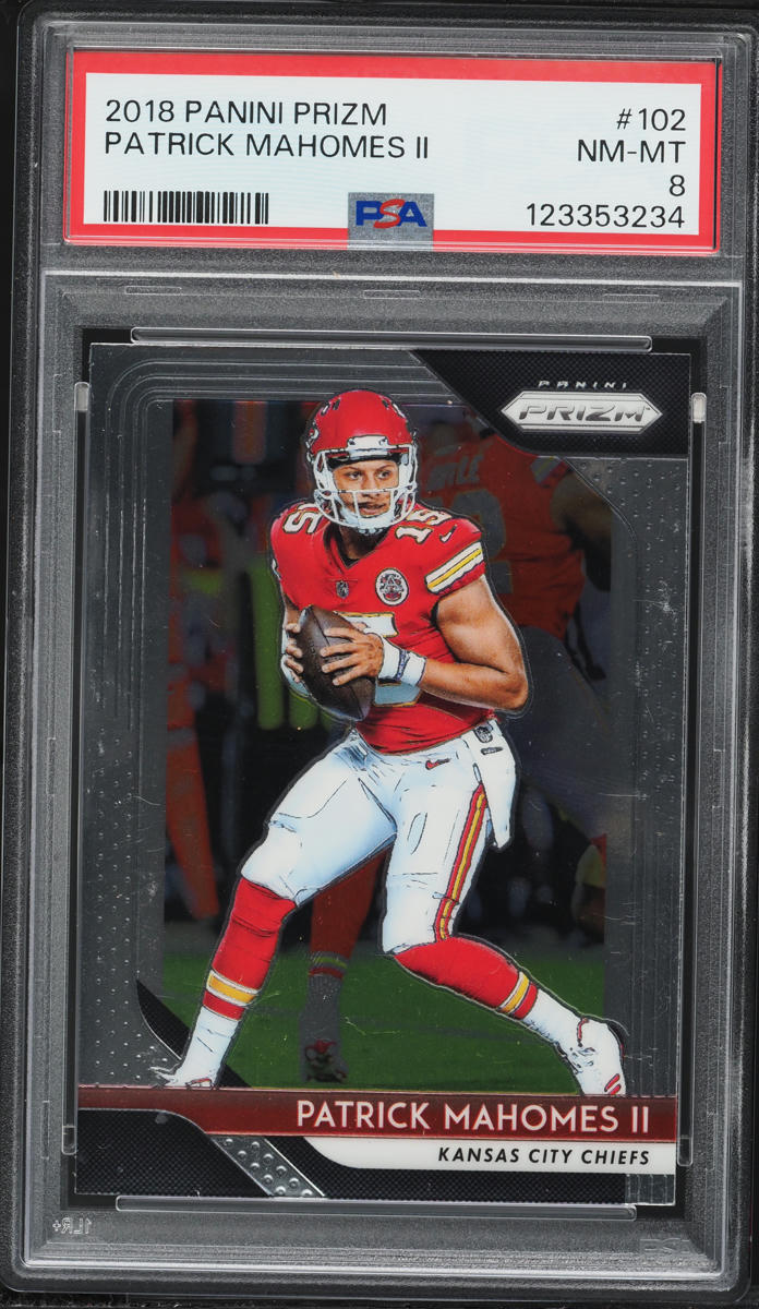 2018 Panini Prizm Patrick Mahomes II #102 PSA 8 NM-MT
