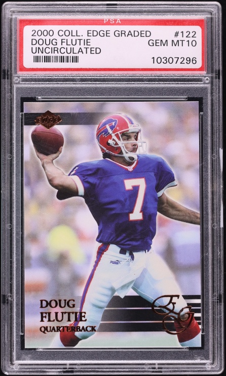 2000 Collector's Edge Graded Uncirculated Doug Flutie /5000 #122 PSA 10 GEM MINT