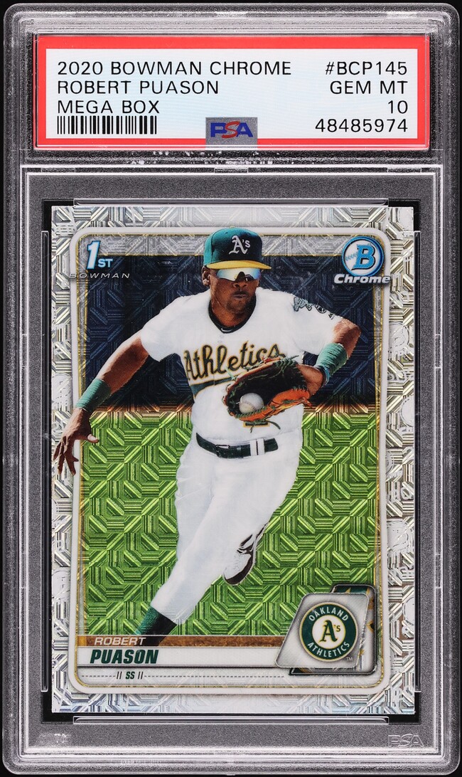 2020 Bowman Chrome Mega Box Robert Puason PROSPECT #BCP-145 PSA 10 GEM MINT