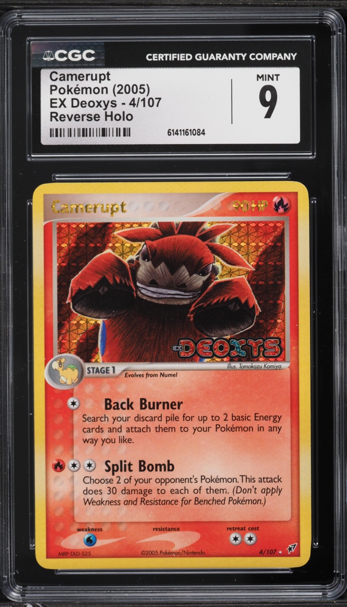 2005 Pokemon EX Deoxys Reverse Holo Camerupt #4 CGC 9 MINT