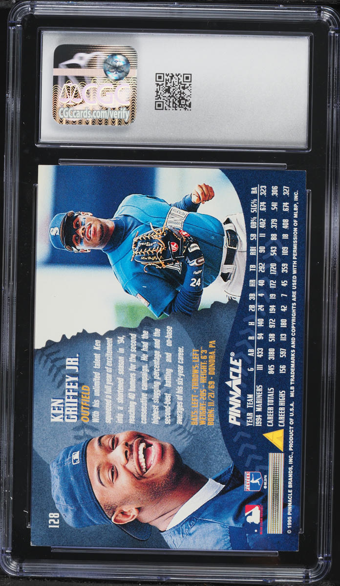 1995 Pinnacle Ken Griffey Jr. #128 CGC 7 NRMT