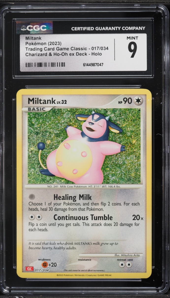 2023 Pokemon TCG Classic Collection Holo Miltank #17 CGC 9 MINT