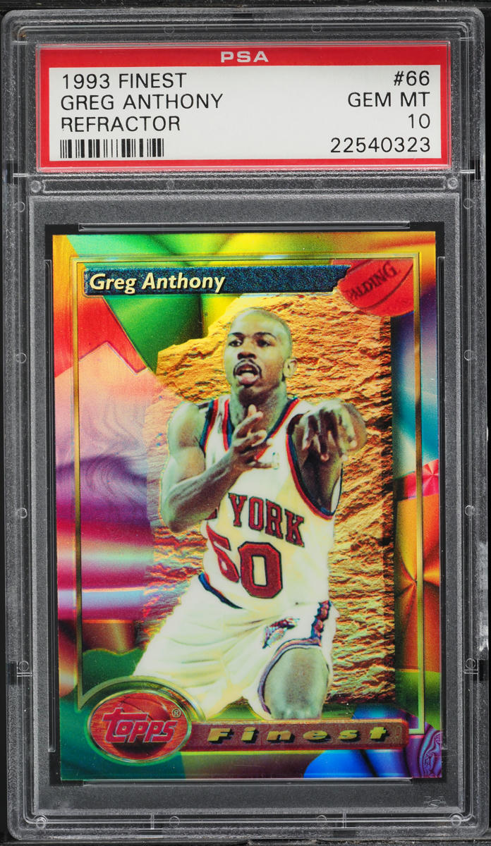 1993 Finest Refractor Greg Anthony #66 PSA 10 GEM MINT