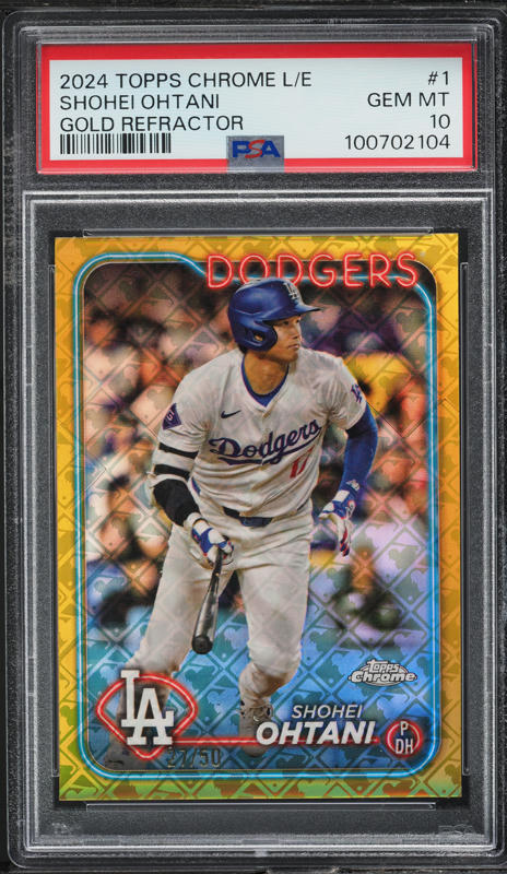 ティエリ アンリ Topps Chrome Refractor PSA 10 Shohei Ohtani - 2024 Topps Chrome Chrome All Etch Green