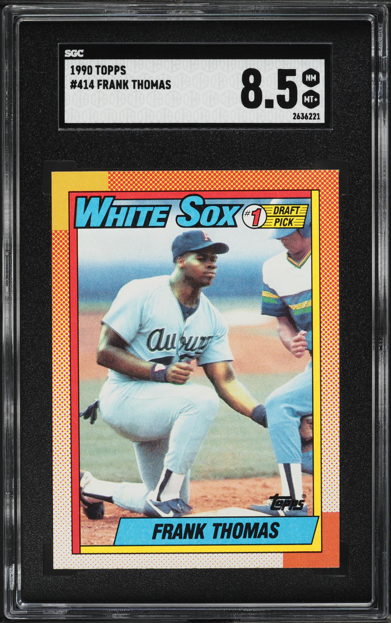 1990 Topps Frank Thomas ROOKIE #414 SGC 8.5 NM-MT+