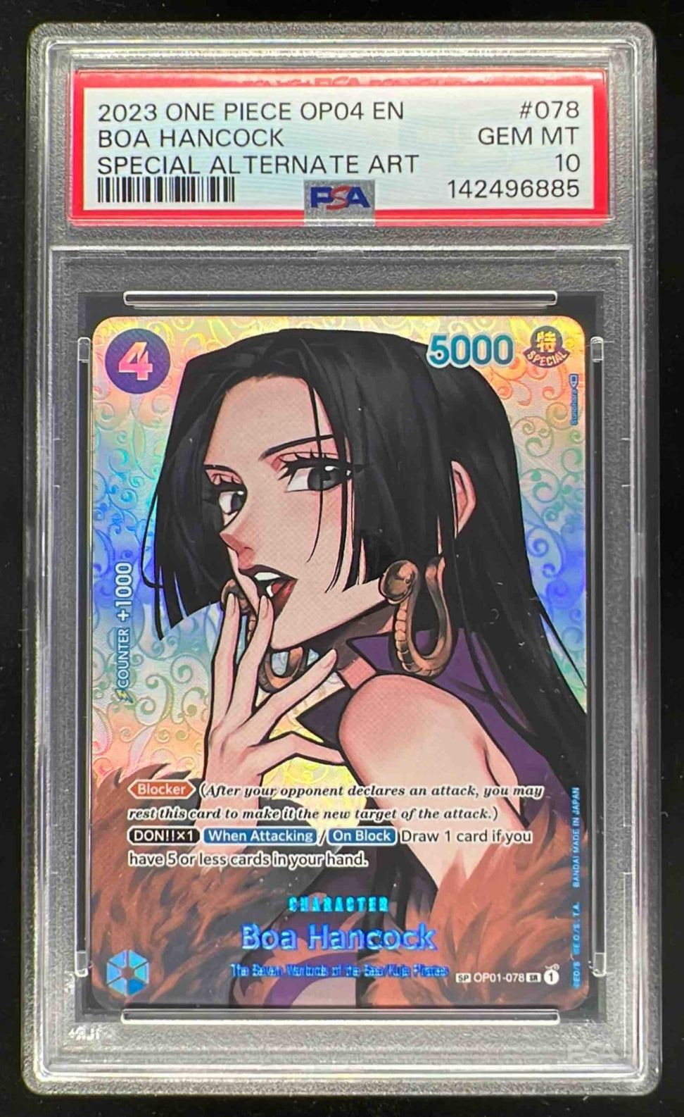 2024 One Piece Japanese Premium The Best Alt Art Boa Hancock #ST03