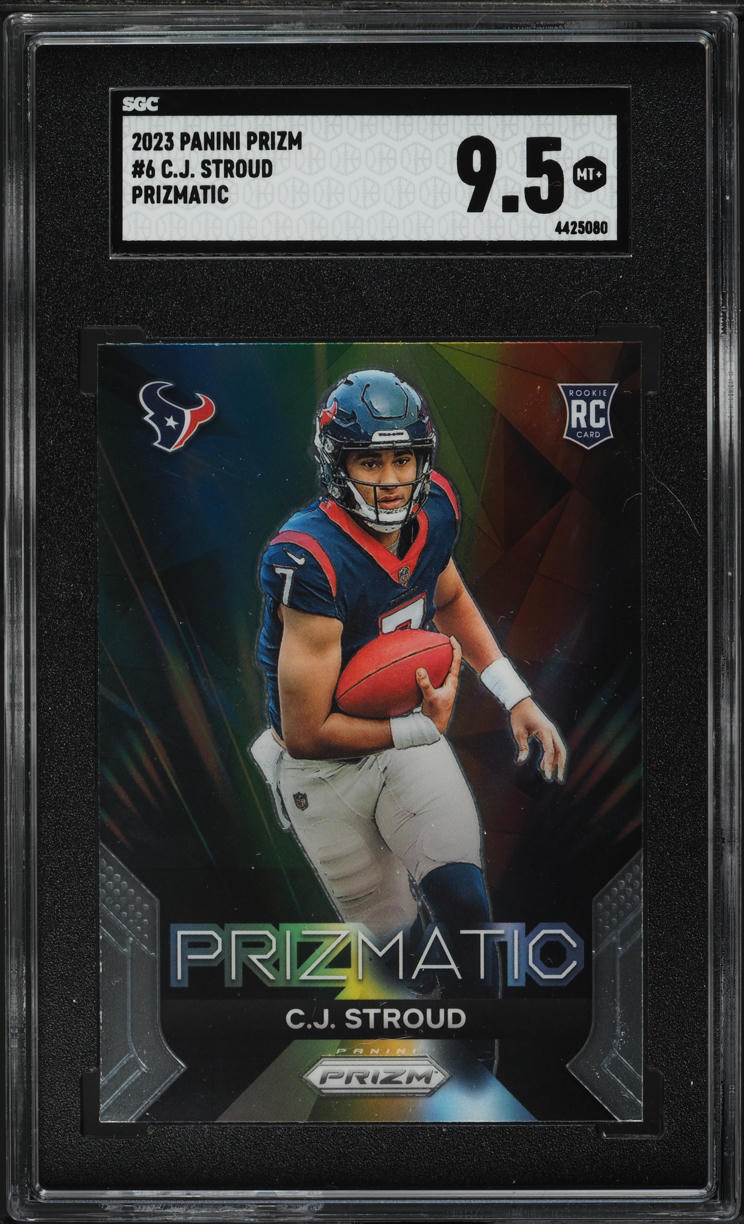 2023 Panini Prizm Prizmatic C.J. Stroud ROOKIE #6 SGC 9.5 MINT+