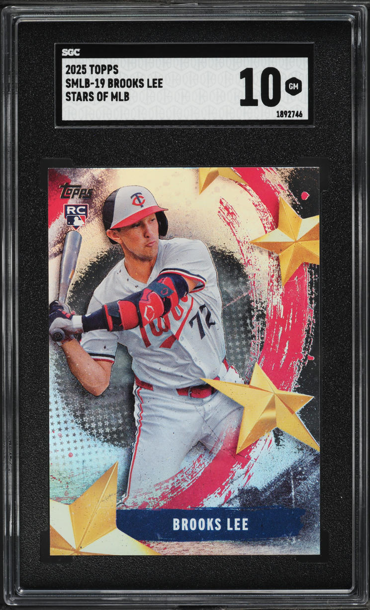 2025 Topps Stars Of MLB Brooks Lee ROOKIE #SMLB-19 SGC 10 GEM MINT