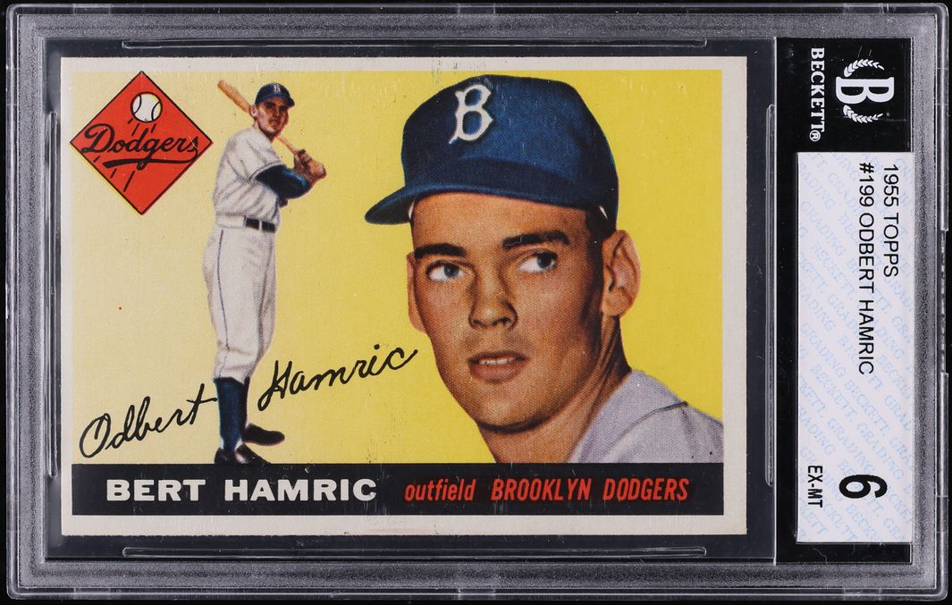 1955 Topps Bert Hamric #199 BGS 6 EXMT