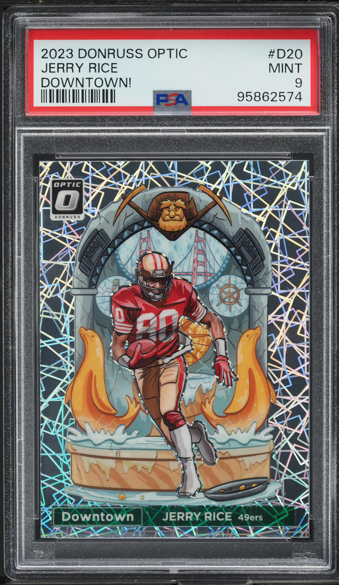 2023 Donruss Optic Downtown Jerry Rice #D-20 PSA 9 MINT on Fanatics Collect