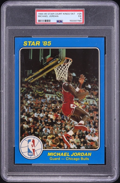1984 Star Court Kings 5x7 Michael Jordan ROOKIE #26 PSA 5 EX