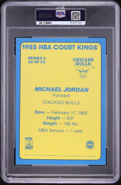 1984 Star Court Kings 5x7 Michael Jordan ROOKIE #26 PSA 5 EX