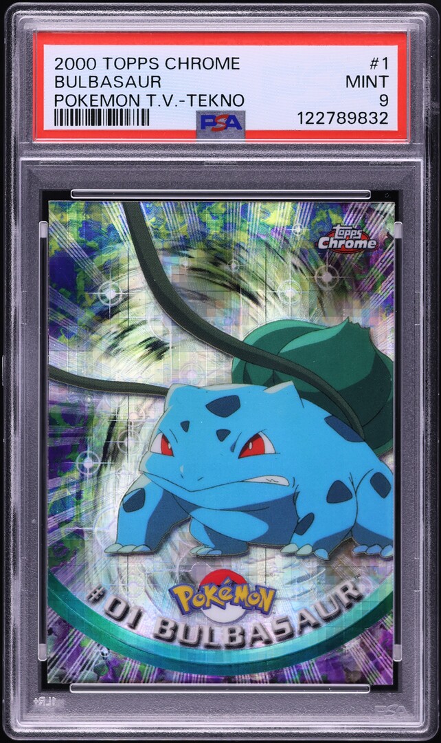 2000 Topps Chrome Pokemon Series 1 Tekno Bulbasaur #1 PSA 9 MINT