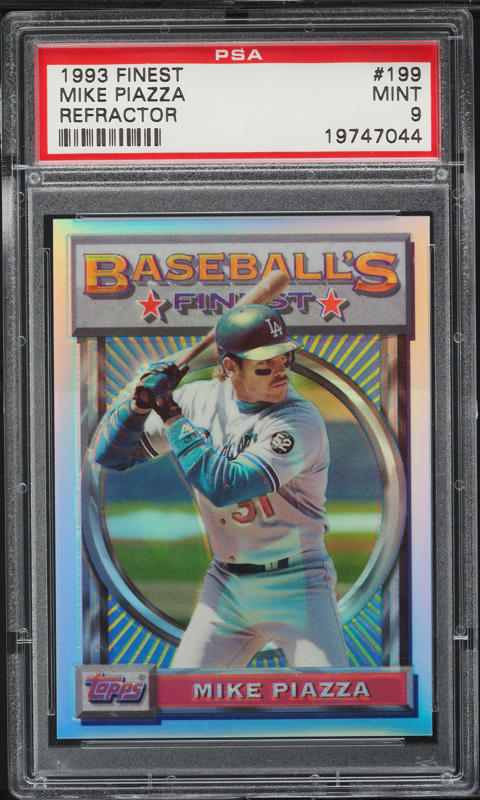 1999 Finest Gold Refractor Mike Piazza /100 #114 PSA 10 GEM MINT