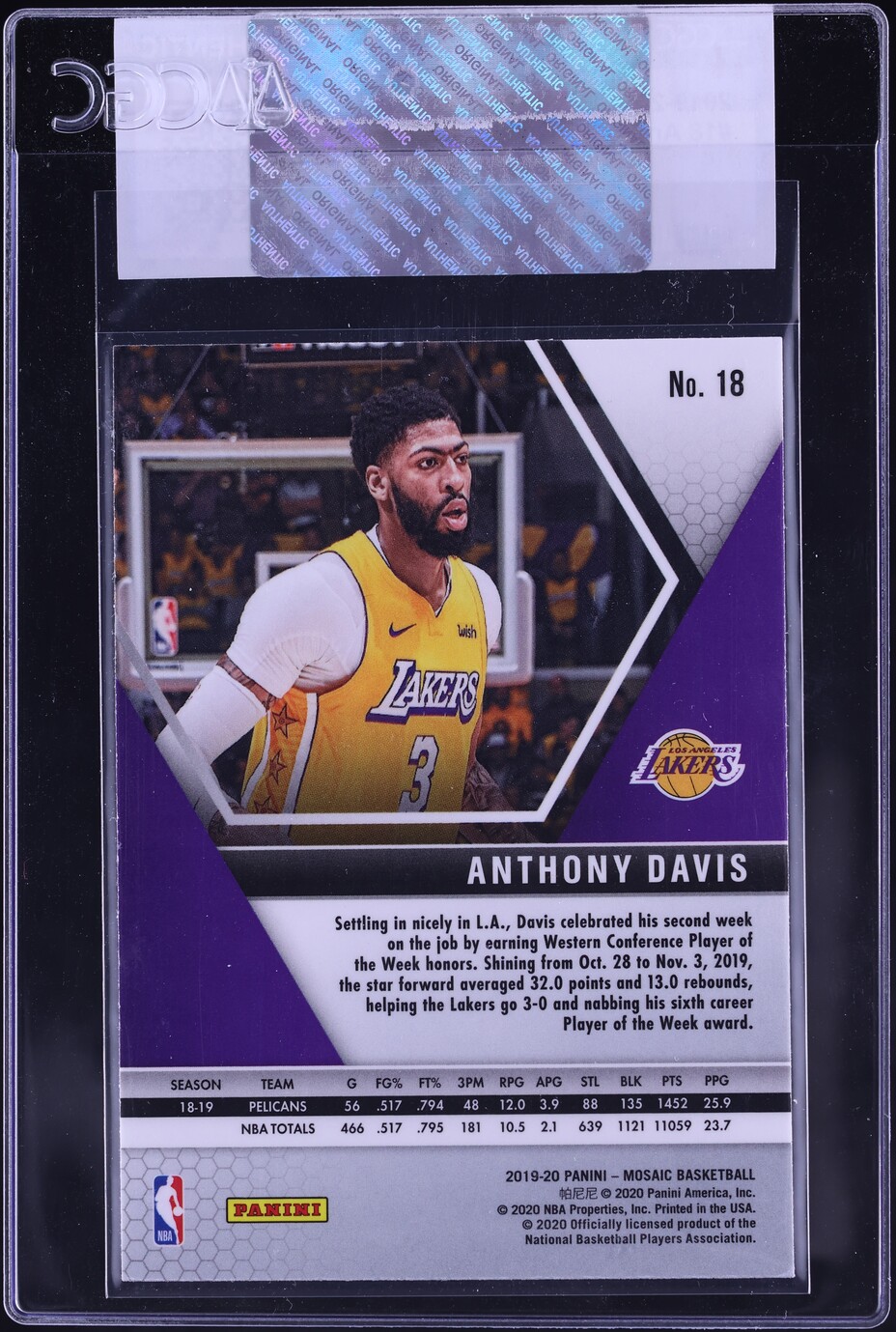 その他 2019 PANINI NBA ANTHONY DAVIS PSA10 2019-20 Panini Mosaic - Anthony Davis #18 for sale | eBay