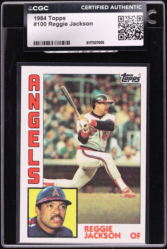 1984 Topps Reggie Jackson #100 CGC AUTH