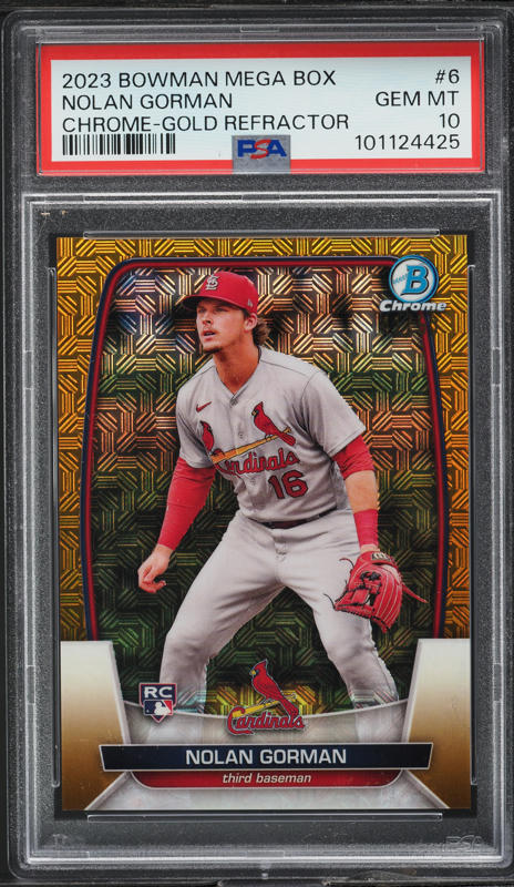 2023 Topps Dynasty Design Variation Gold Nolan Gorman RC PATCH