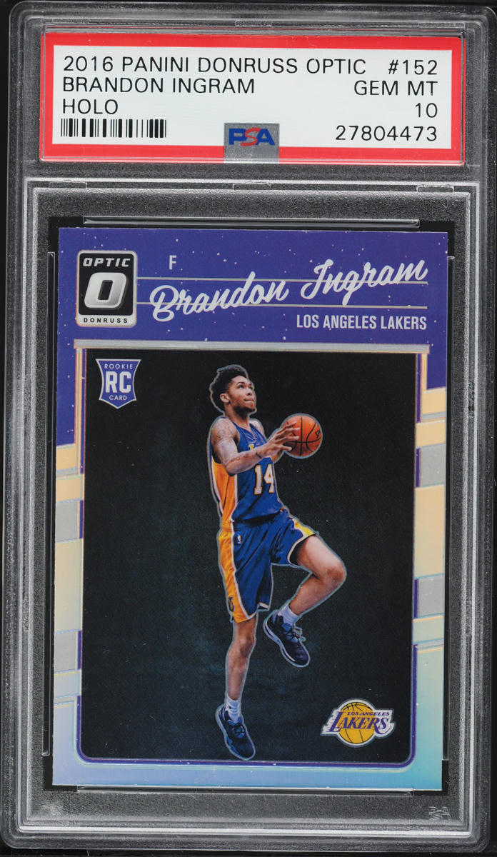 2016 Donruss Optic Holo Brandon Ingram ROOKIE #152 PSA 10 GEM MINT