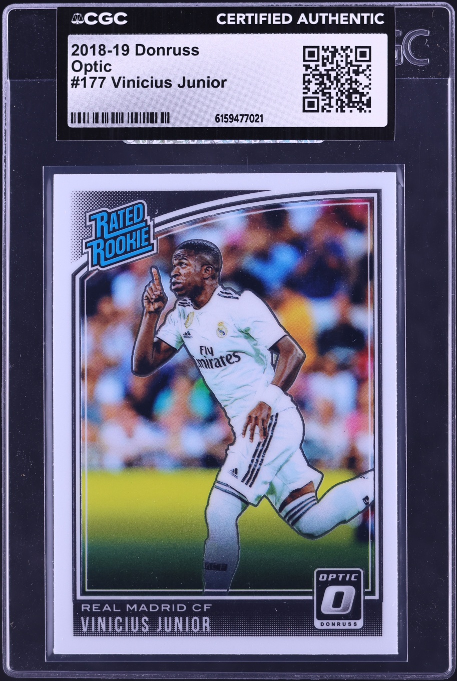 2018 Donruss Optic Vinicius Junior ROOKIE #177 CGC AUTH