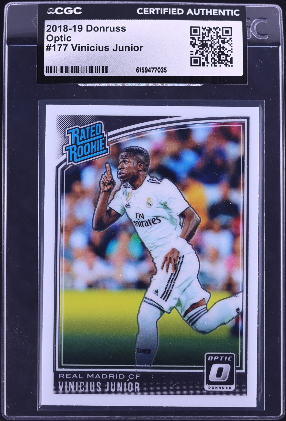 2018 Donruss Optic Vinicius Junior ROOKIE #177 CGC AUTH