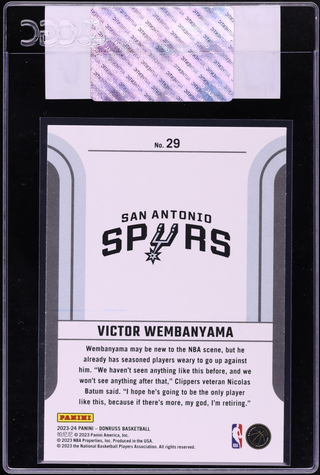 2023 Donruss Franchise Features Victor Wembanyama ROOKIE #29 CGC AUTH