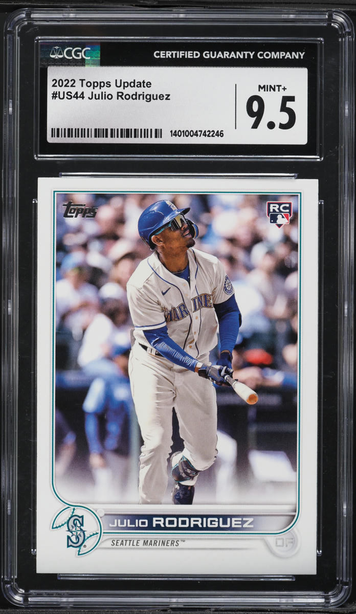 2022 Topps Update Julio Rodriguez ROOKIE #US44 CGC 9.5 MINT+