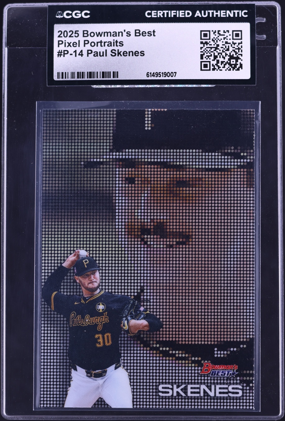 2025 Bowman's Best Pixel Portraits Paul Skenes #P-14 CGC AUTH