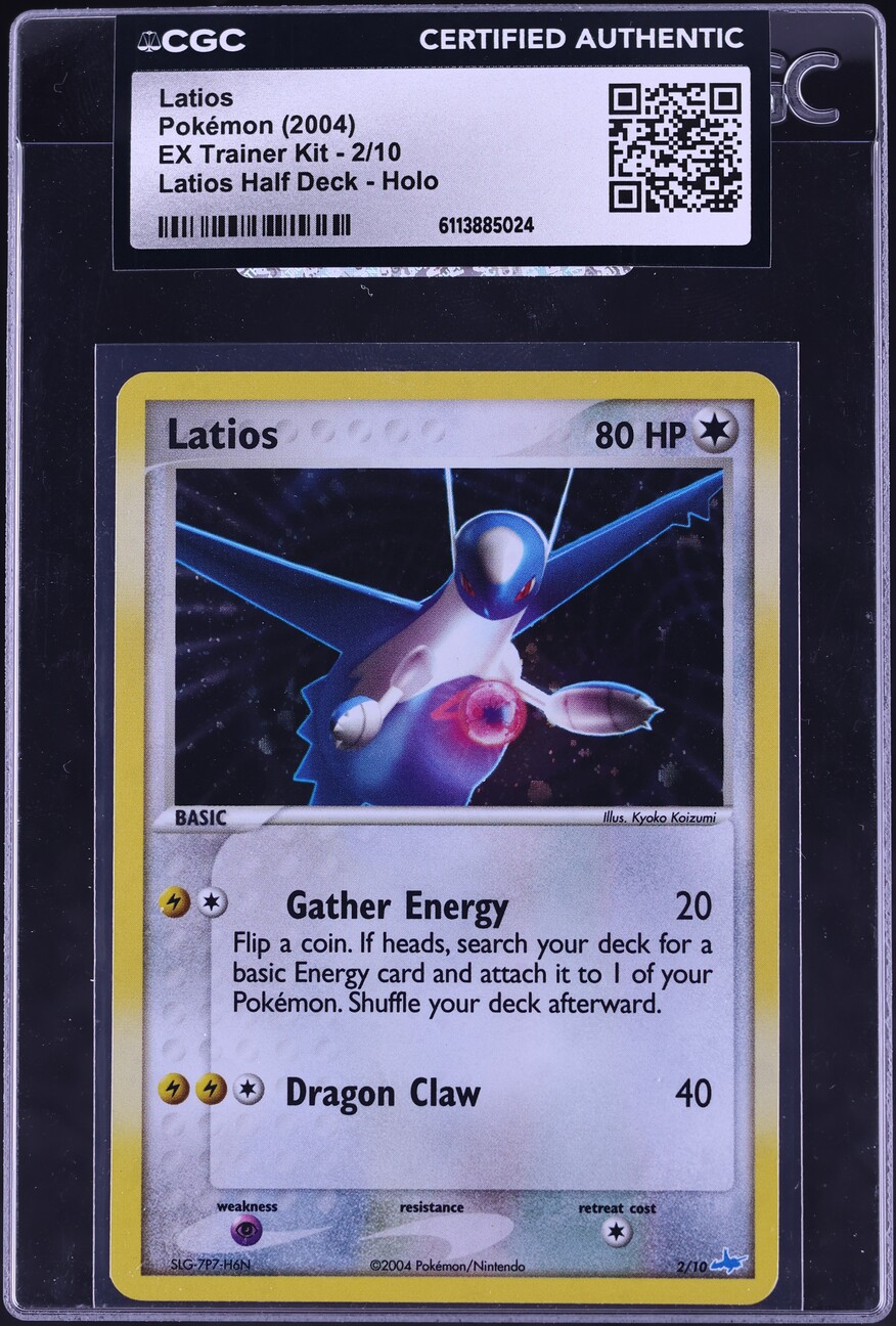2004 Pokemon EX Trainer Kit Half Deck Holo Latios #2 CGC AUTH