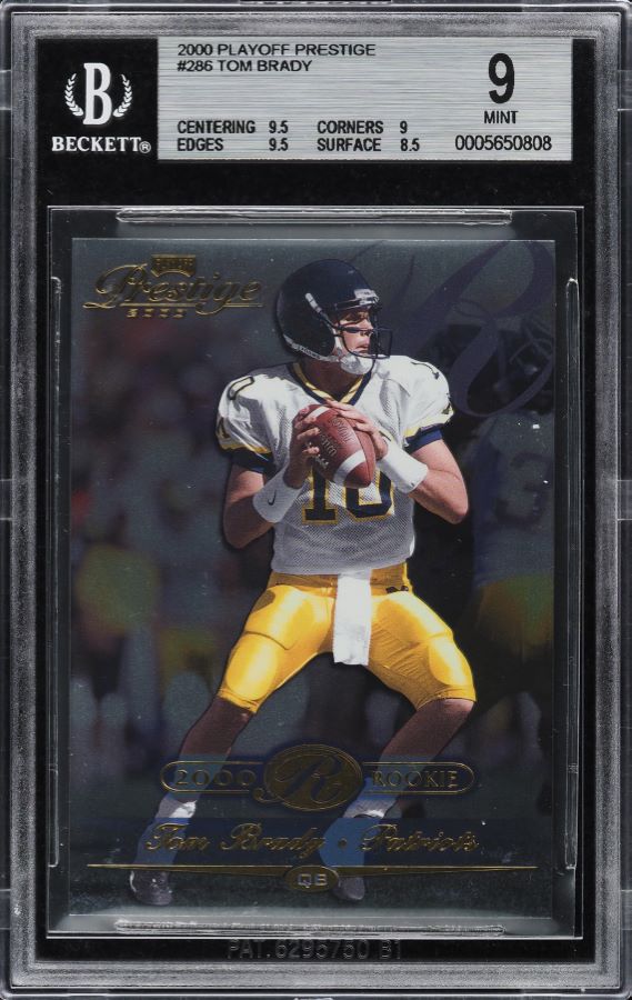 2000 Pacific Paramount Tom Brady ROOKIE #138 PSA 6 EXMT on