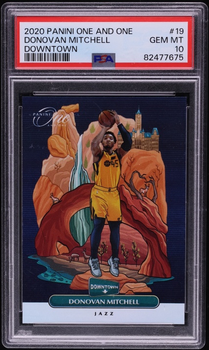 2020 Panini One And One Downtown Donovan Mitchell #19 PSA 10 GEM MINT