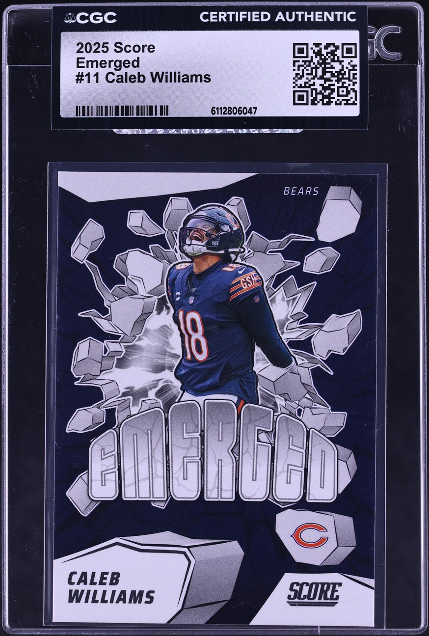 2025 Score Emerged Caleb Williams #11 CGC AUTH on Fanatics Collect