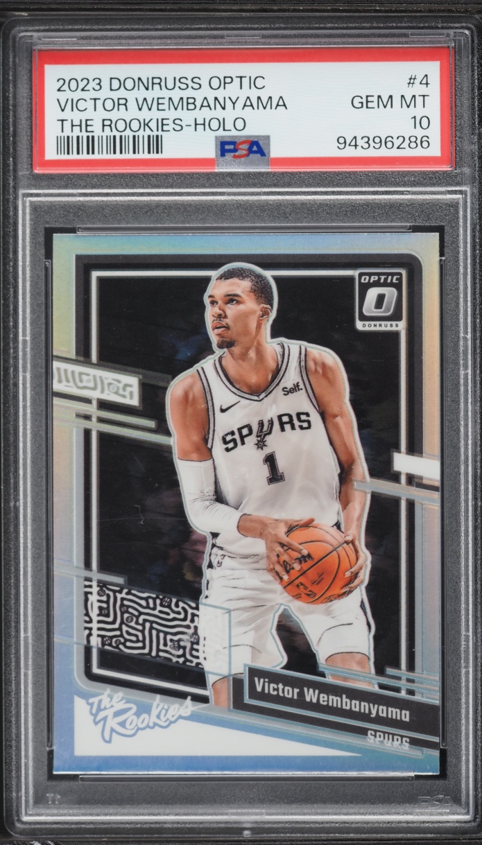 2023 Donruss Optic The Rookies Holo Victor Wembanyama ROOKIE #4 PSA 10 GEM MINT