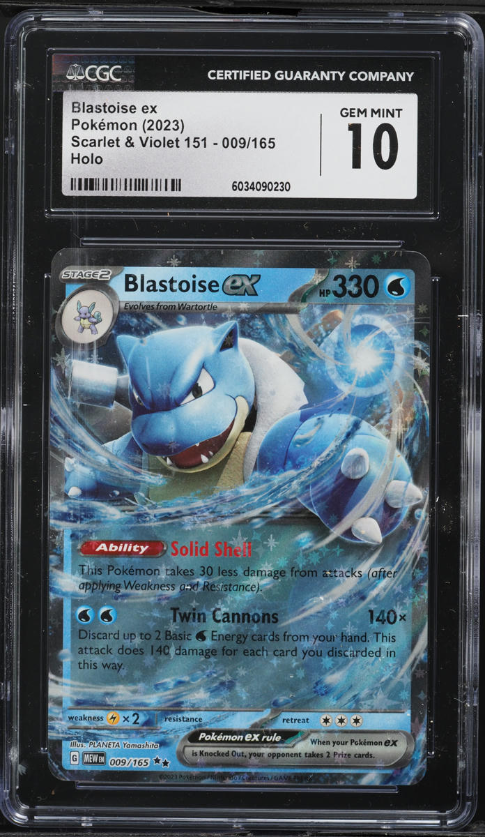 2023 Pokemon Scarlet & Violet 151 Blastoise ex #9 CGC 10 GEM MINT