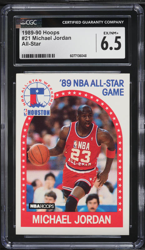 1989 Los Ases De La NBA Stickers Hnad Cut Michael Jordan #13 PSA 4