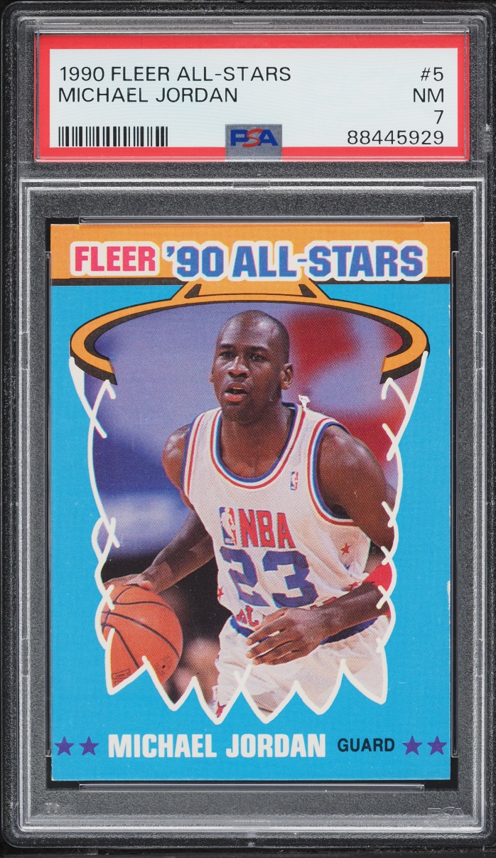 1990 Fleer All Stars Michael Jordan #5 PSA 7 NRMT