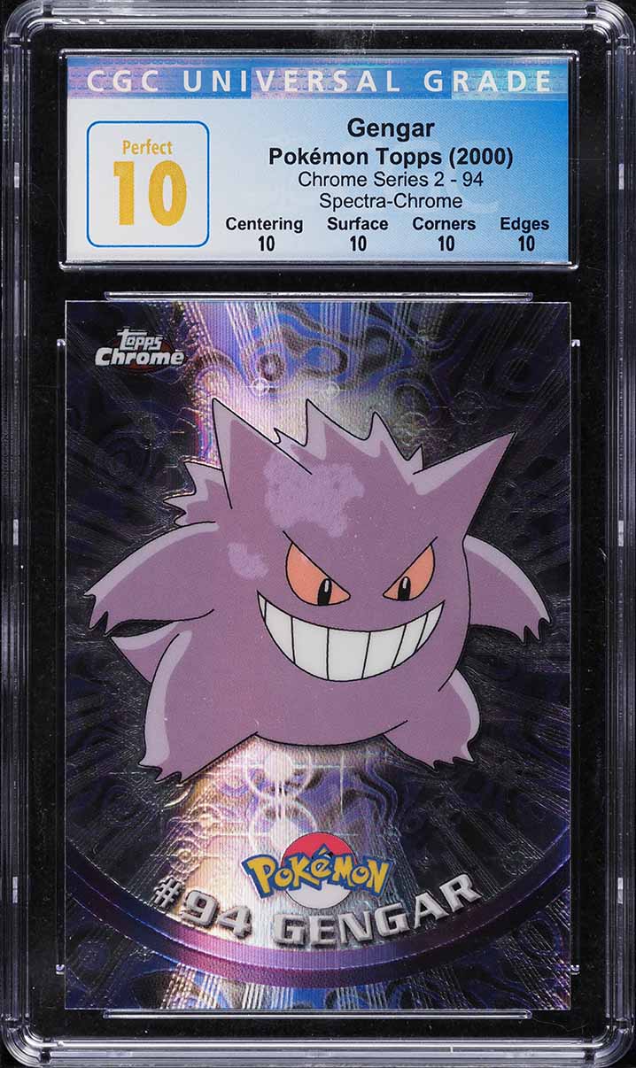 2000 Topps Chrome Pokemon Series 2 Spectra Gengar #94 CGC 10 PERFECT