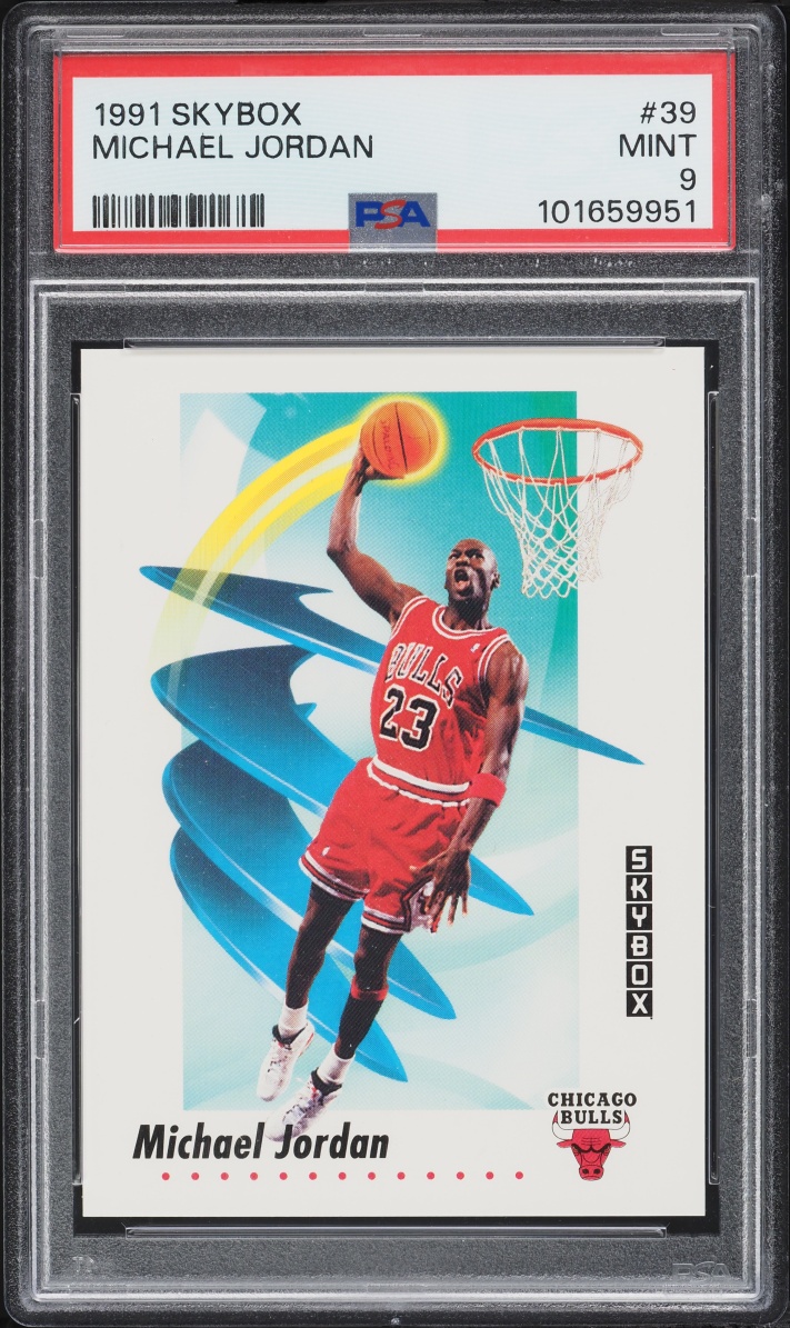1991 Skybox Basketball Michael Jordan #39 PSA 9 MINT