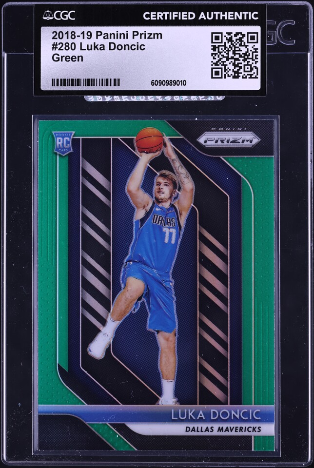 2018 Panini Prizm Luka Doncic ROOKIE #280 PSA 9 MINT on Fanatics
